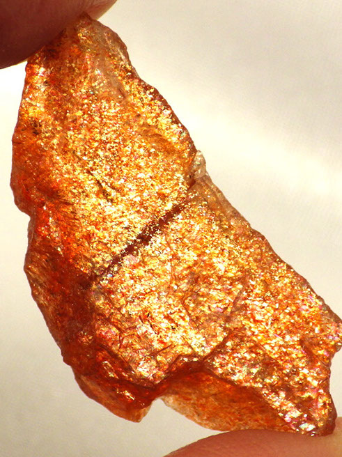 Strong Metallic Schiller in Confetti Sunstone