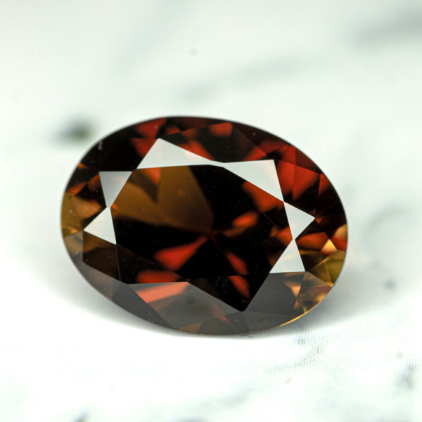 natural sunset tourmaline dravite 3.81 ct