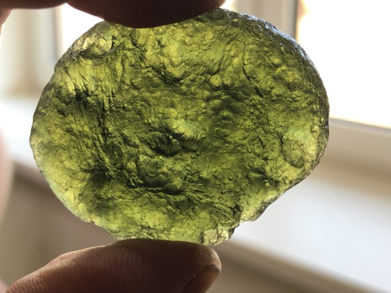 25.73 g Bohemian Moldavite from Vrabce sand quarry B
