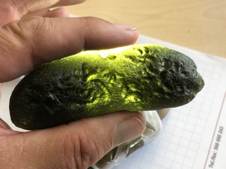 Absolutely incredible 115g Moravian Moldavite from the Kojetice locality B