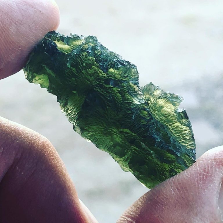 Typical Bohemian Moldavite from Locenice A