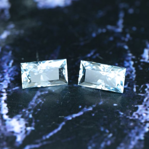 aquamarine 2.77 ct pair