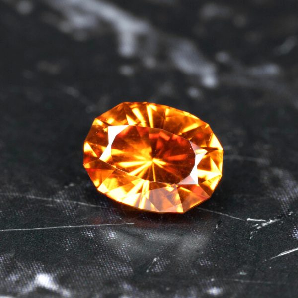 mandarin spessartine garnet 0.75 ct