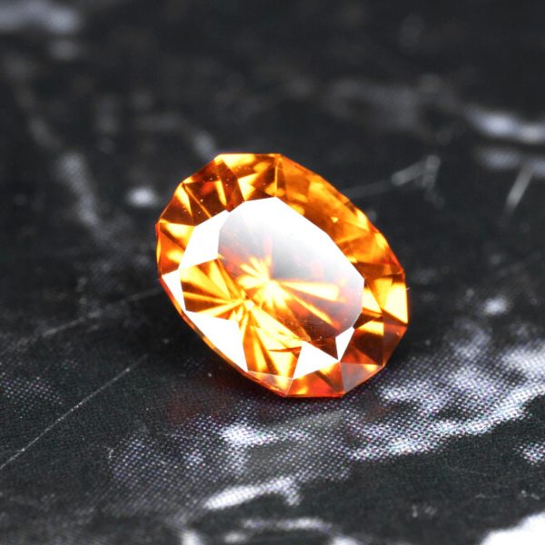 mandarin spessartine garnet 0.75 ct