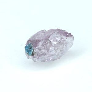 Dragon Garnet / Color Change Fluorescent Chromium-Vanadium Malaya 1.29 Ct rough with blue Apatite